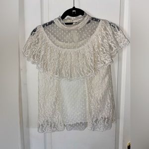 Anthropologie lace top